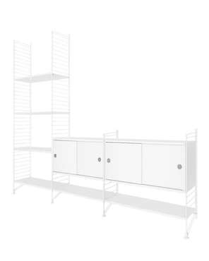 Тумба под телевизор Рагнар белого цвета