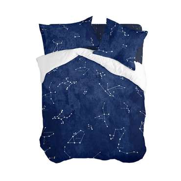 Пододеяльник Blanc Cosmos 220x220 темно-синего цвета