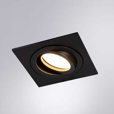 Точечный встраиваемый светильник Tarf черного цвета