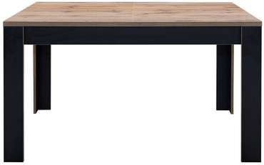 Раздвижной обеденный  стол Блэквуд черно-бежевого цвета