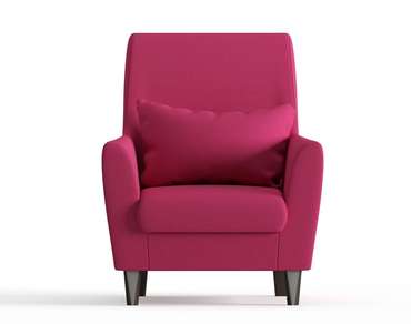 Кресло из велюра Кастилия цвета фуксия