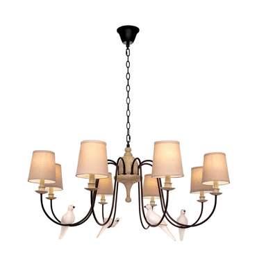 Подвесная люстра Birds Loft1029A-8 (ткань, цвет бежевый)