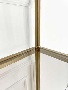 Журнальный столик "Adele" бронзовый с бронзовым стеклом (450х450х450)