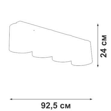 Потолочный светильник V2881-1/4PL (ткань, цвет бежевый)