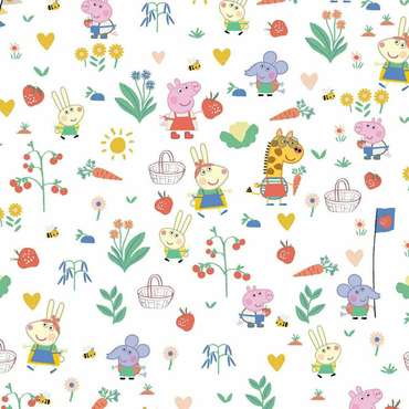 Скатерть устойчивая к пятнам  Vegetables 02 Разноцветный 200 x 150 Peppa Pig