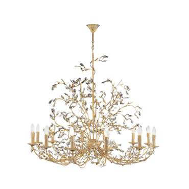 Подвесная Люстра Schuller Lighting с кулонами из прозрачного граненого стекла