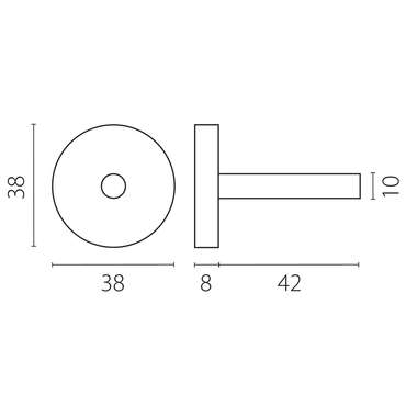 Крепление жесткое к треку 5064хх тип D LINEA ЧЕРНЫЙ (H50mm)