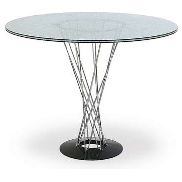 Обеденный стол с эффектом битого стекла