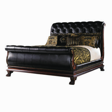 Кровать Coventry Leather Sleigh