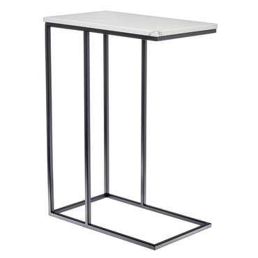 Придиванный столик Loft черно-белого цвета 