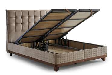 Кровать с подъёмным механизмом Cotton Master 160х200 бежевого цвета