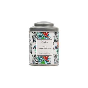 Ароматическая свеча Fig & Apple Blossom бело-серого цветам