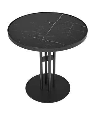 Кофейный столик Votum черного цвета под мрамор