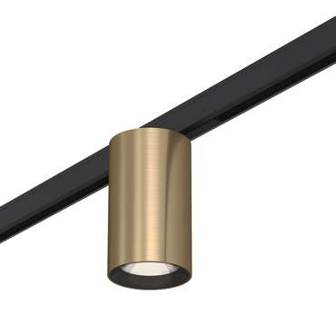 Магнитный трековый светильник Латунь LED 1*9W 4000K 500Lm Ra&gt;90 36° IP20 D45xH63 24V SUPER5