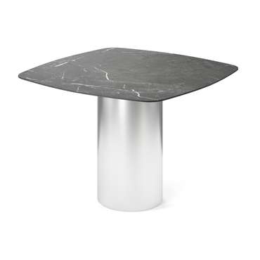 Обеденный стол квадратный Вуррен на серебряном тосновании
