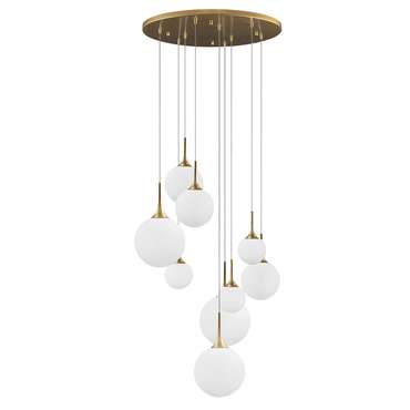 Люстра GLOBO 9х40W E14 gold/white