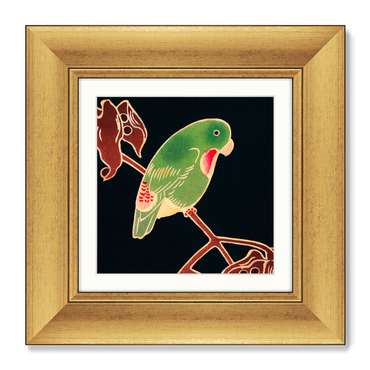 Набор из 2-х репродукций картин в раме Red and Green Parrots, 1900г.