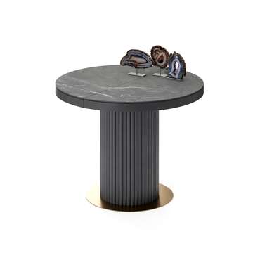 Раздвижной обеденный стол Меб M со столешницей цвета черный мрамор