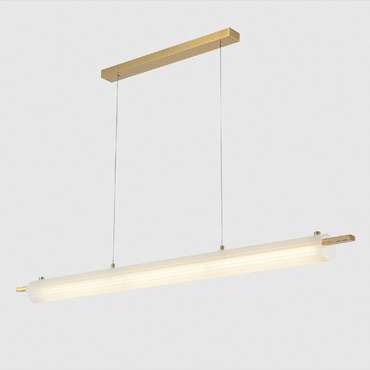 Подвесной светильник TUNNEL SP40 LED BRASS (стекло, цвет белый)