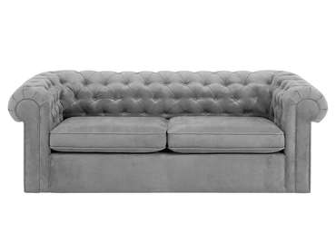 Диван-кровать Chesterfield серого цвета