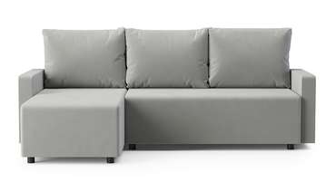 Угловой диван-кровать Винс светло-серого цвета