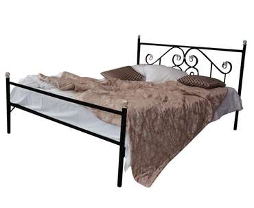 Кровать Камелия 140х200 черного цвета