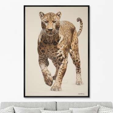 Репродукция картины Leopards hunt, No 2, 2024г.