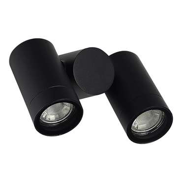 Светильник уличный потолочный ST-Luce черный/белый GU10 2*50W ECOLLO