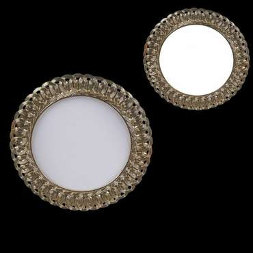 Встраиваемый светильник 53106-9.0-001RD LED6W GD (стекло, цвет белый)