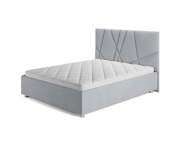 Кровать Стелла 180х200 серого цвета с подъемным механизмом
