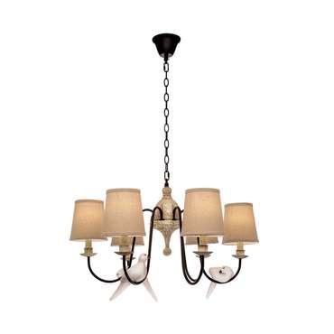 Подвесная люстра Birds Loft1029A-6 (ткань, цвет бежевый)
