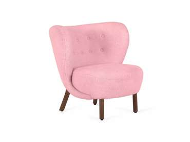 Кресло Lounge Wood розового цвета