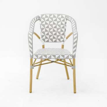 Садовый стул Сен-Жермен серо-белого цвета