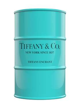 Тумба для хранения-бочка Tiffany бирюзового цвета