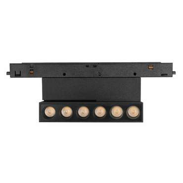 Трековый магнитный светильник Arlight MAG-ORIENT-DOTS-FOLD-S195-6W Day4000 (BK, 30 deg, 48V, DALI) 041529