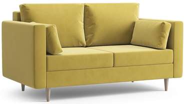 Диван-кровать Брайн 140 желтого цвета