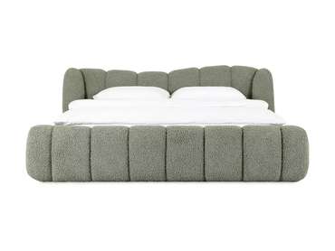 Кровать Litta 160х200 зеленого цвета без подъемного механизма