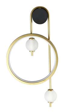 Бра RODRIGO AP20W LED BLACK/GOLD (пластик, цвет белый)