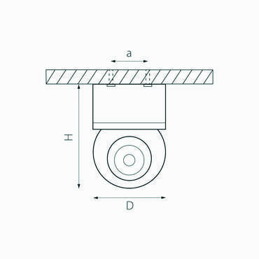 Светильник INTERO LED 9W 850LM 24G ЧЕРНЫЙ 3000K (217072+521707)