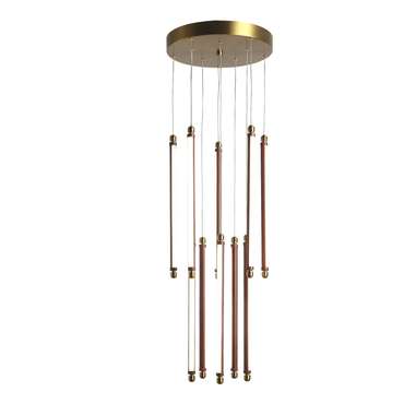 Светильник подвесной ST-Luce Латунь/Терракотовый, Белый LED 10*6,5W 3000K BRICK