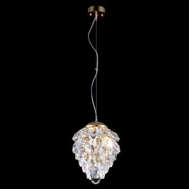 Подвесной светильник CHARME SP2 GOLD/TRANSPARENT (хрусталь, цвет прозрачный)