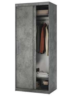 Шкаф-купе Эконом 90 серого цвета