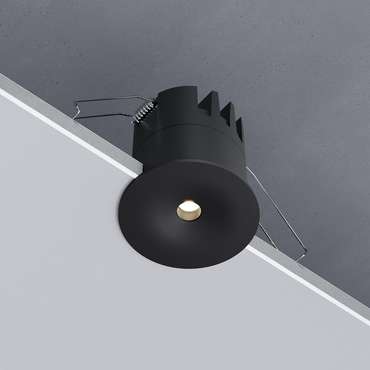 Светильник встраиваемый светодиодный Binnie 12W 3000K черный 15275/LED