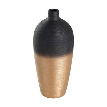 Ваза для декора Saryksu черно-золотого цвета