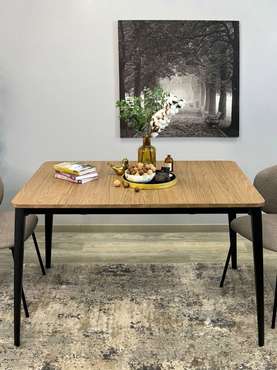 Раздвижной обеденный стол KS1200 бежевого цвета