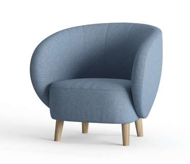 Кресло Чарльз синего цвета