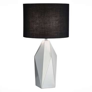 Настольная лампа Marioni черно-серебристого цвета