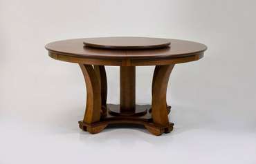 Обеденный стол Раунд коричневого цвета