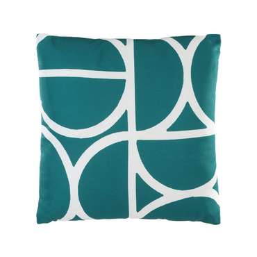 Подушка декоративная Tsunan 45х45 сине-зеленого цвета