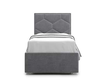 Кровать Premium Milana 4 90х200 серого цвета с подъемным механизмом